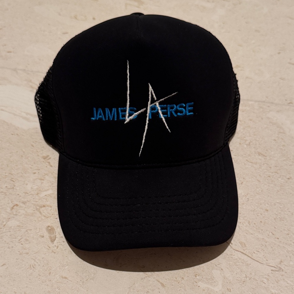 James Perse Black and Blue Logo Cap